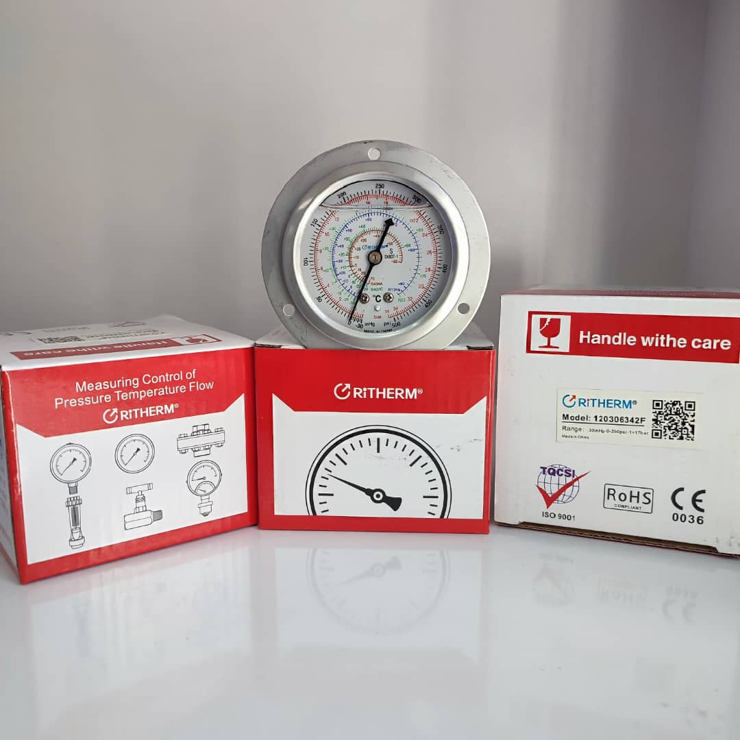 pressure Temperature Gauge، گیج فشار و دما (کلیک کنید)